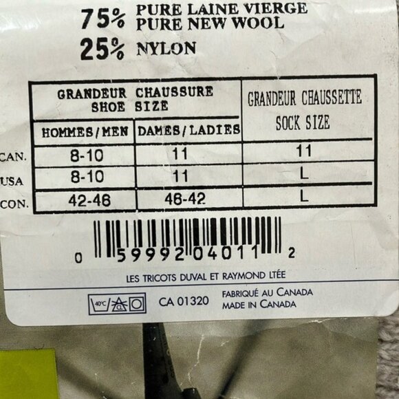 NWT Wool Socks-casual Heather gray with Ribbed Design - Picture 4 of 11